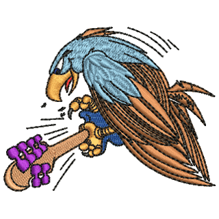 Eagle with Guitar 12347