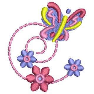 Flower and Butterfly 11719