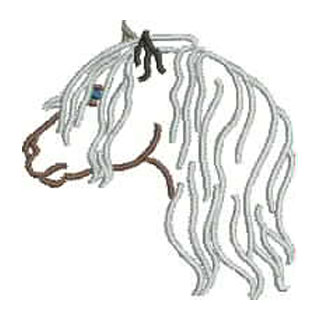 Highland Ponies Outline 13826