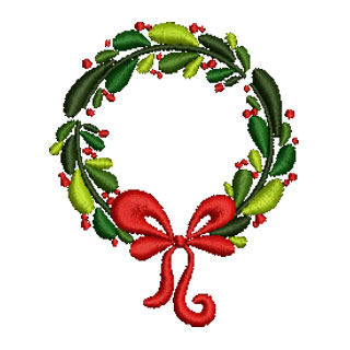 Holly Wreath 13896