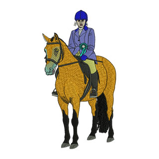 Horse and Rider Large 13844