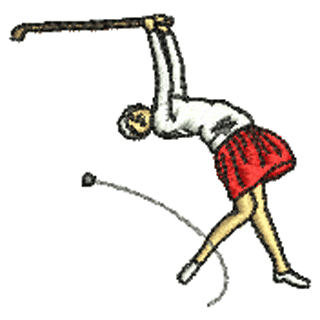 Lady Playing Golf 20657