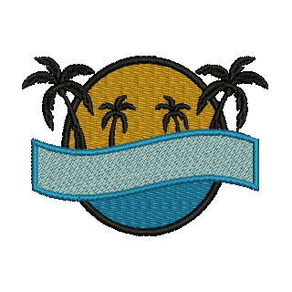 Palm Tree Scroll 13528