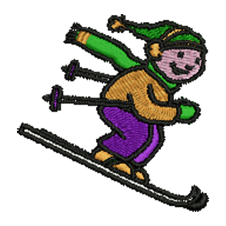 Skiing Cartoon 12905