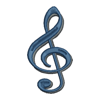 Treble Clef 12917