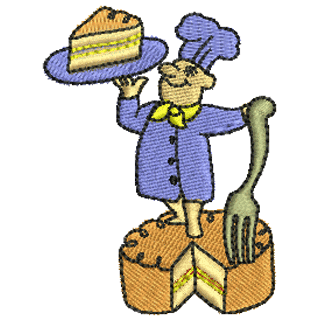 Chef with a Cake 11114