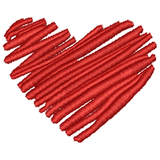 Hand Drawn Heart 10058